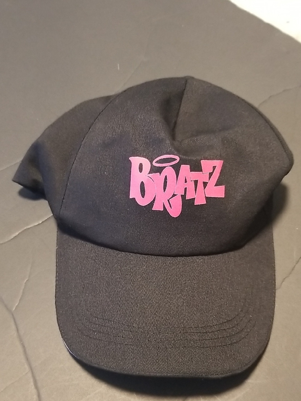 Bratz Inspired Black Cap with Pink Logo